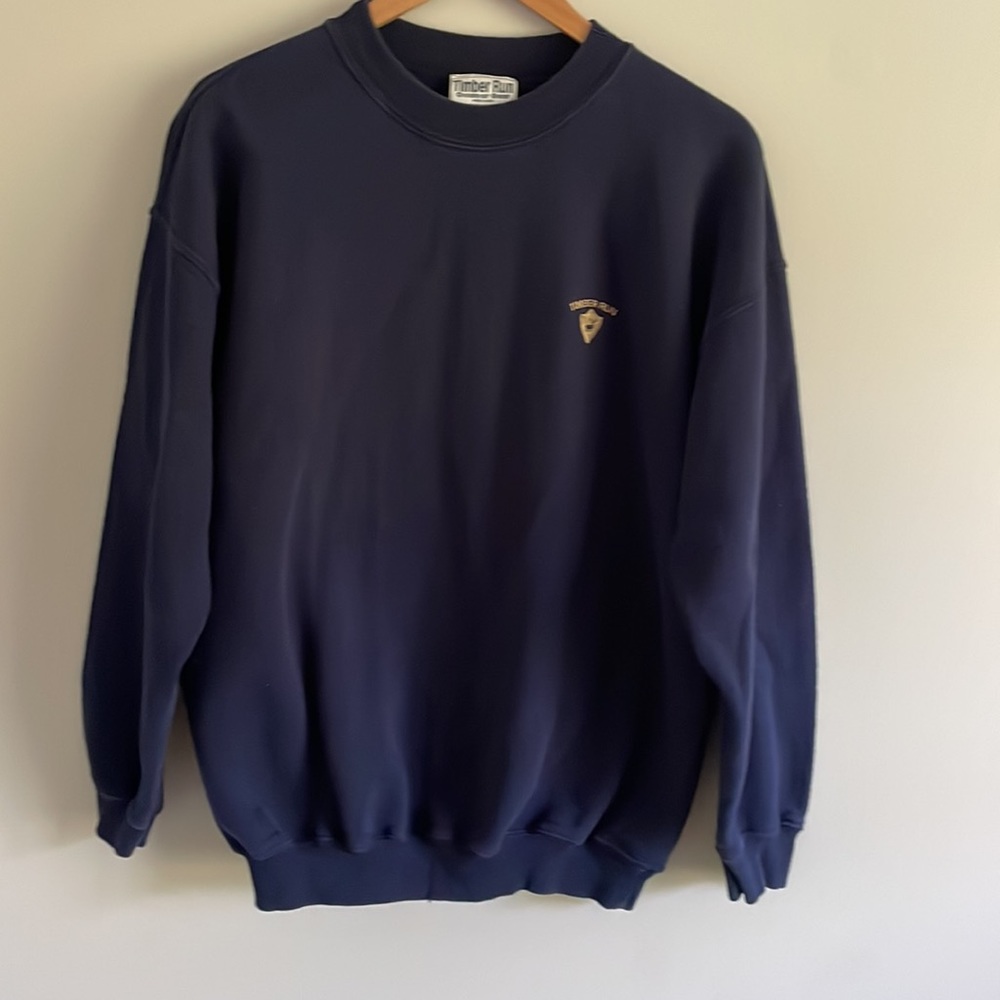 Retro Timber Run Outdoor Gear Navy Blue Y2K Crewneck Sweatshirt - Picture 8 of 8